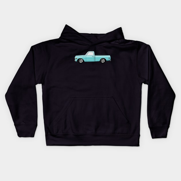 1969 Chevy C10 Kids Hoodie by CC I Design